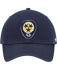 Men's '47 Navy Nashville Predators Logo Clean Up Adjustable Hat