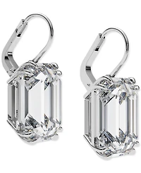 Swarovski Octagon Crystal Drop Earrings