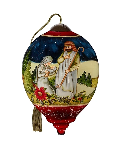 Ne'Qwa Art 7221105 Heavenly Peace Hand-Painted Blown Glass Ornament