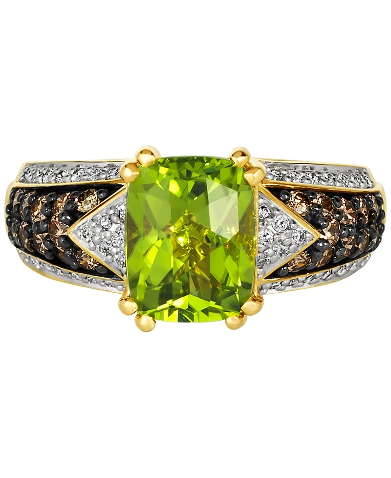 Le Vian Chocolatier Green Apple Peridot (1-7/8 ct. t.w.) & Diamond (1/2 ct. t.w.) Ring in 14k Gold