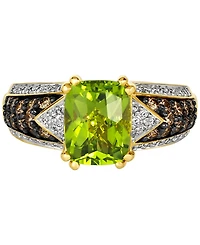 Le Vian Chocolatier Green Apple Peridot (1-7/8 ct. t.w.) & Diamond (1/2 ct. t.w.) Ring in 14k Gold