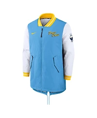 Men's Nike Powder Blue Milwaukee Brewers Authentic Collection City Connect Full-Zip Dugout Jacket