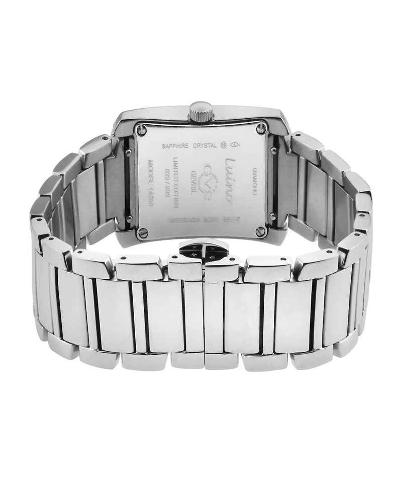 Gevril Women's Luino Swiss Quartz Silver-Tone Stainless Steel Bracelet Watch 29mm
