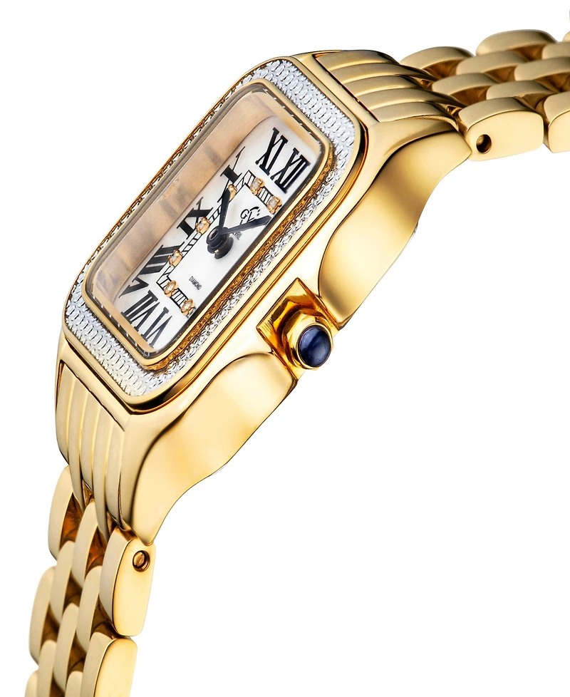 Gevril Women's Milan Swiss Quartz Gold-Tone Stainless Steel Bracelet Watch 27.5mm