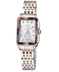 Gevril Women's Bari Tortoise Swiss Quartz Two-Tone Stainless Steel Bracelet Watch 34mm