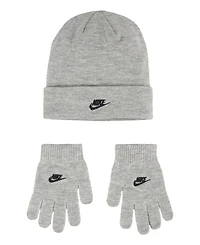 Nike Toddler Boys Club Beanie and Gloves, Set of 2