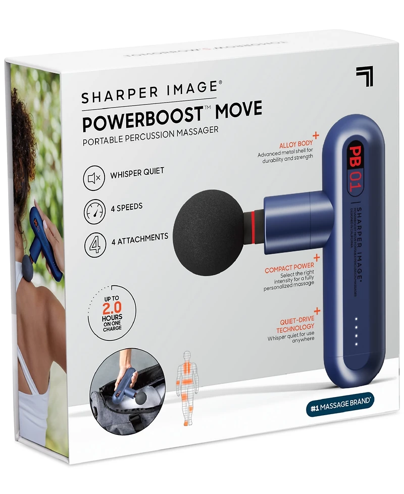 Sharper Image Powerboost Move Deep Tissue Travel Percussion Massager