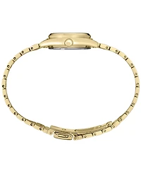 Seiko Women's Analog Essentials Gold-Tone Stainless Steel Bracelet Watch 25mm