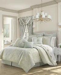 J Queen New York Belgium Waterfall Window Valance, 33" x 49"