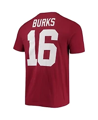 Men's Nike Treylon Burks Cardinal Arkansas Razorbacks 2022 Nfl Draft Name and Number T-shirt