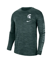 Men's Nike Green Michigan State Spartans Velocity Legend Team Performance Long Sleeve T-shirt