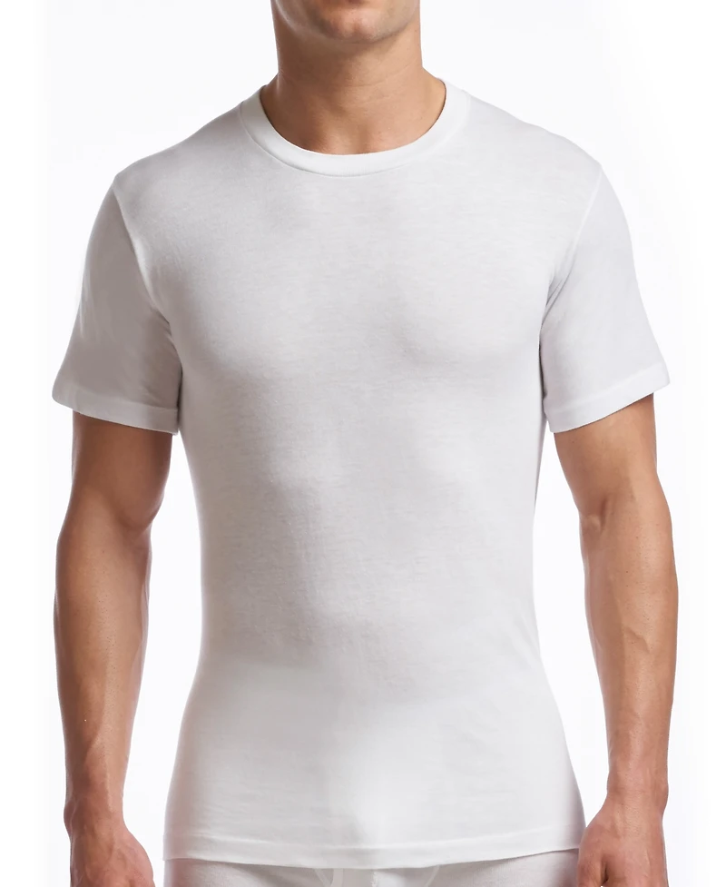 Stanfield's Men's Supreme Cotton Blend Crew Neck Undershirts, Pack of 2