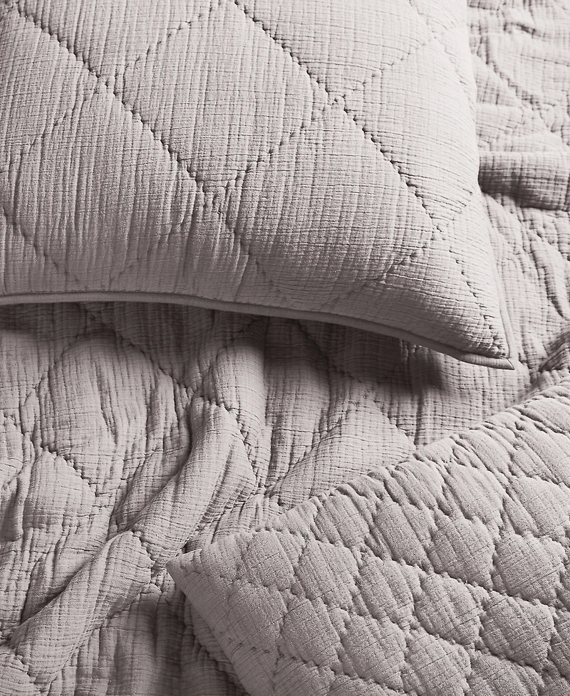 Hotel Collection Dobby Diamond 2-Pc. Sham Set, European, Exclusively at Macy's