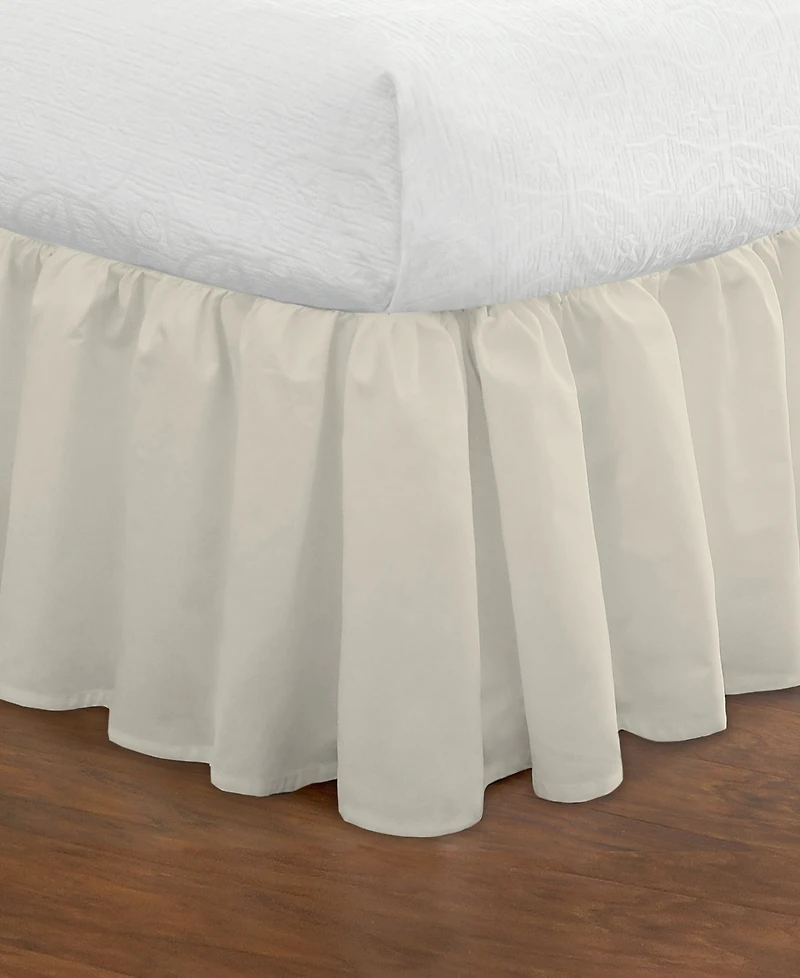 Fresh Ideas Ruffled Poplin Bedskirt