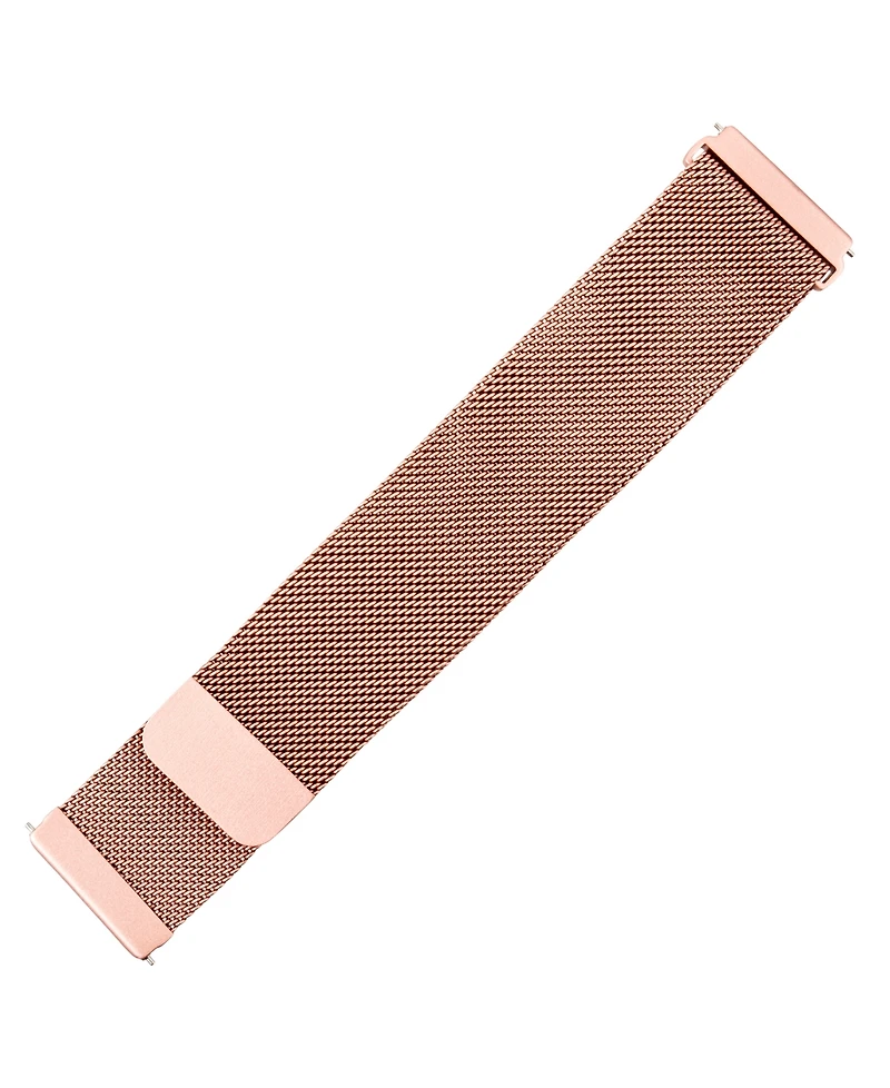 WITHit Rose Gold-Tone Stainless Steel Mesh Band designed for Fitbit Charge 2