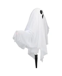 Lighted 3 Piece Ghost Halloween Lawn Stakes Set