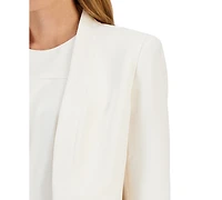 Anne Klein Missy Executive Collection Shawl-Collar Sleeveless Sheath Dress Suit