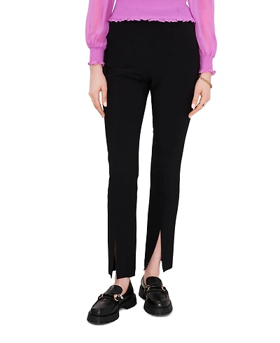 1.state Women's Straight Leg Front Slit Ankle Pant