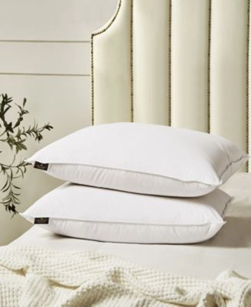 Farm To Home Softy Around White Feather Down Cotton 2 Pack Pillows