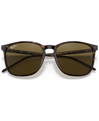 Ray-Ban Men's Low Bridge Fit Sunglasses, RB4387F 55