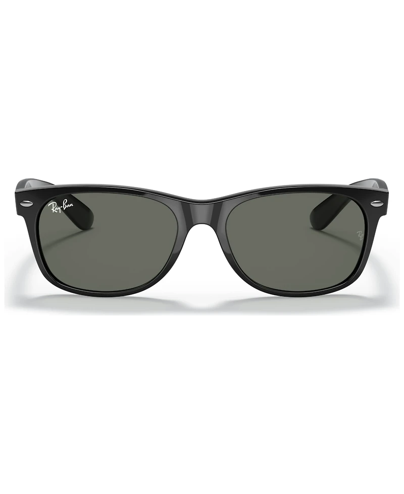 Ray-Ban Unisex Low Bridge Fit Sunglasses, RB2132F New Wayfarer Classic 58