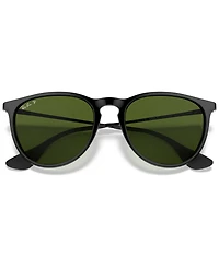 Ray-Ban Unisex Polarized Erika Sunglasses, RB4171F Low Bridge Fit