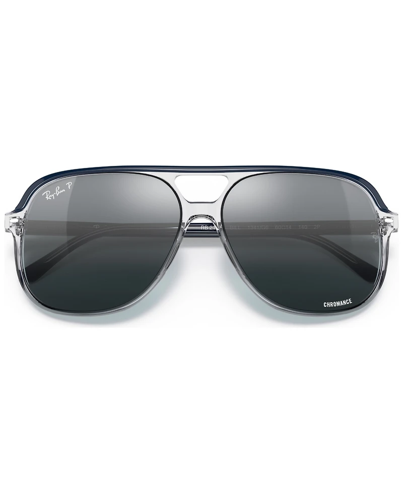 Ray-Ban Unisex Polarized Sunglasses, RB2198 Bill Chromance