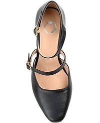 Journee Collection Women's Isadorah Double Strap Heels
