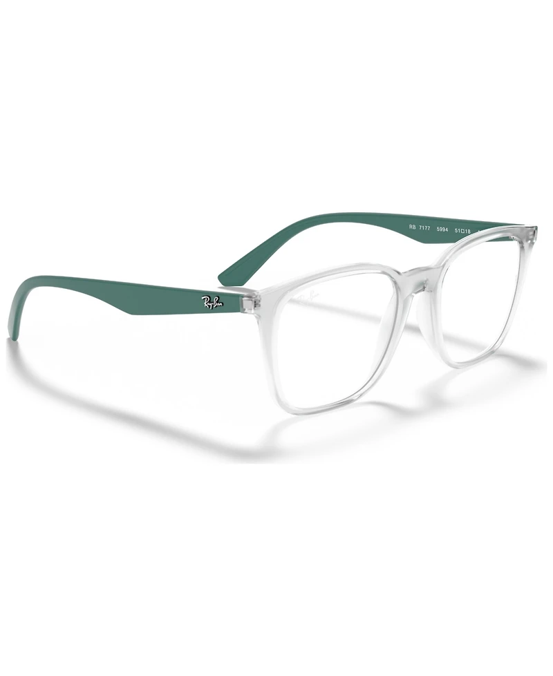 Ray-Ban RX7177 Unisex Square Eyeglasses