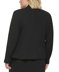 Calvin Klein Plus Open-Front Soft Crepe Blazer