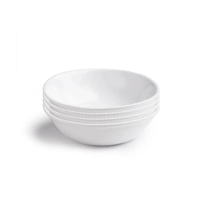 Q Squared Melamine Nautical 8.5" Personal Bowls, Set of 4