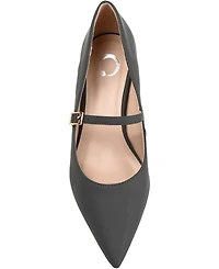 Journee Collection Women's Manza Pointed Toe Mary Jane Kitten Heel Pumps
