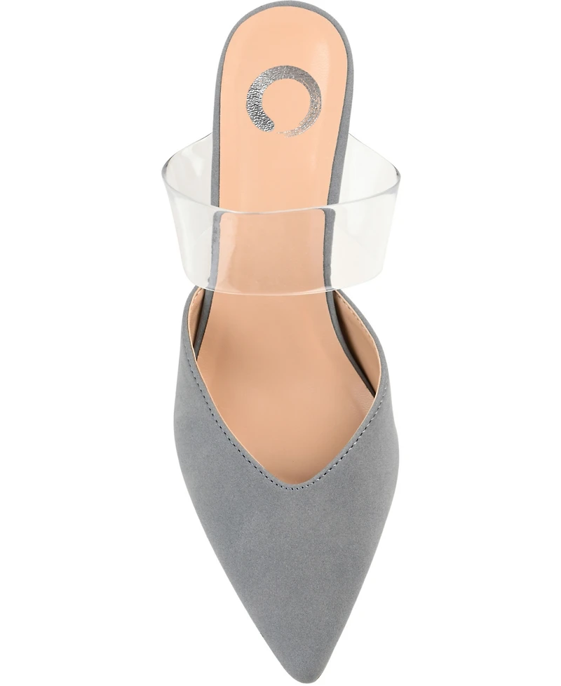 Journee Collection Women's Ollie Lucite Strap Heels