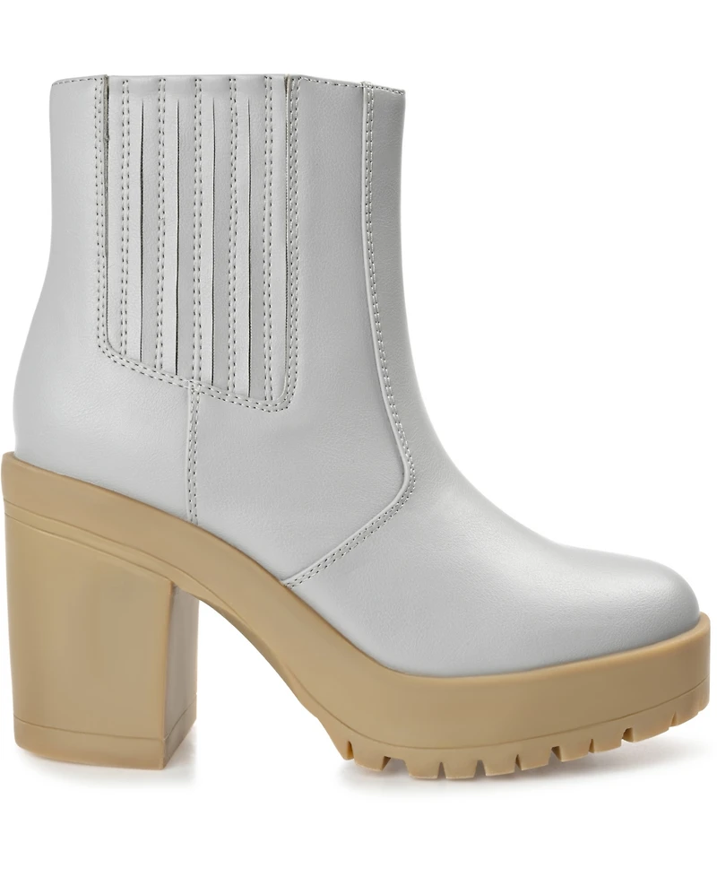 Journee Collection Women's Riplee Platform Lug Sole Booties
