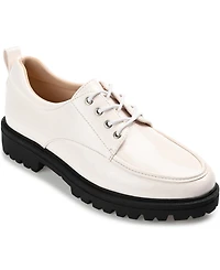 Journee Collection Women's Zina Lace Up Lug Sole Oxfords