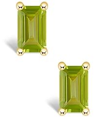 Peridot (3/4 ct. t.w.) Stud Earrings 14K White Gold or Yellow
