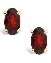 Garnet (1/2 ct. t.w.) Stud Earrings 14K White Gold or Yellow