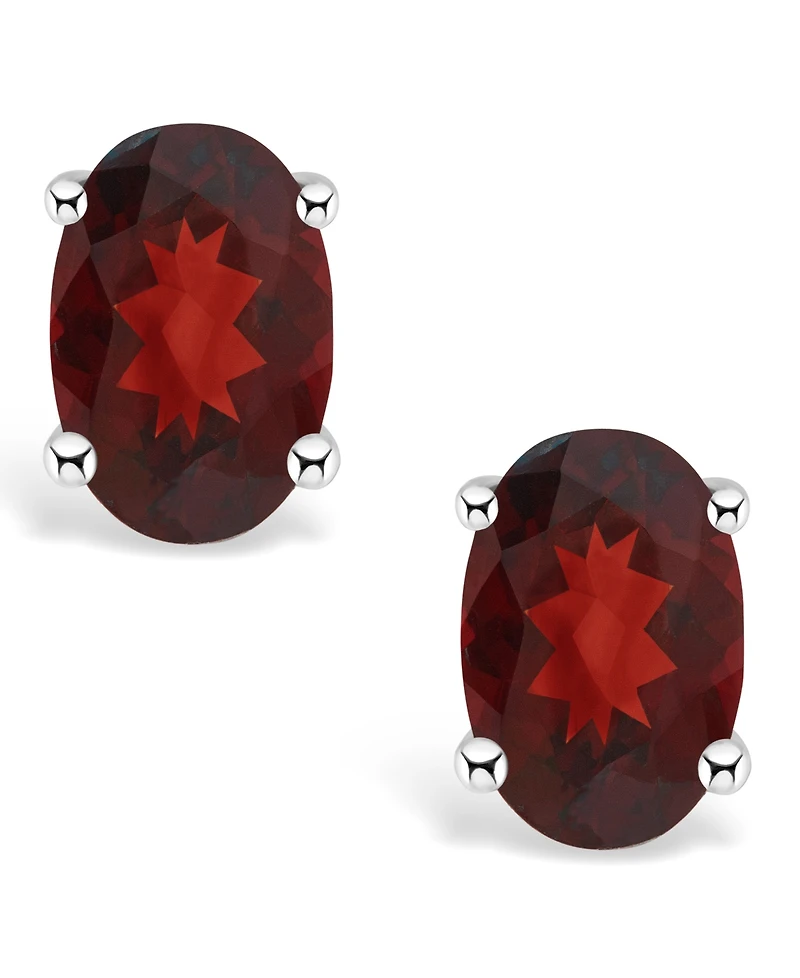 Garnet (1-1/6 ct. t.w.) Stud Earrings 14K Yellow Gold or White
