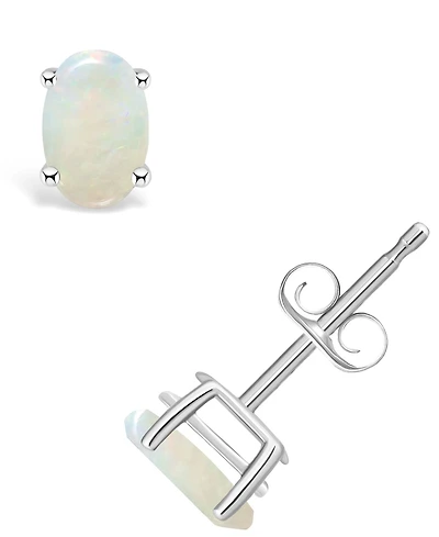 Opal (1/2 ct. t.w.) Stud Earrings 14K Yellow Gold or White