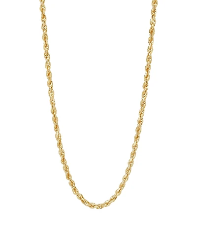 Glitter Double Rope Link 20" Chain Necklace (3-3/4mm) in 14k Gold
