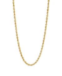 Glitter Double Rope Link 20" Chain Necklace (3-3/4mm) in 14k Gold