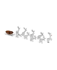 Nambe Mini Reindeer Set, 10 Piece