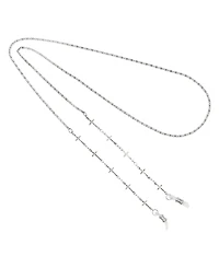 2028 Silver-Tone Cross Link Eyeglass Holder