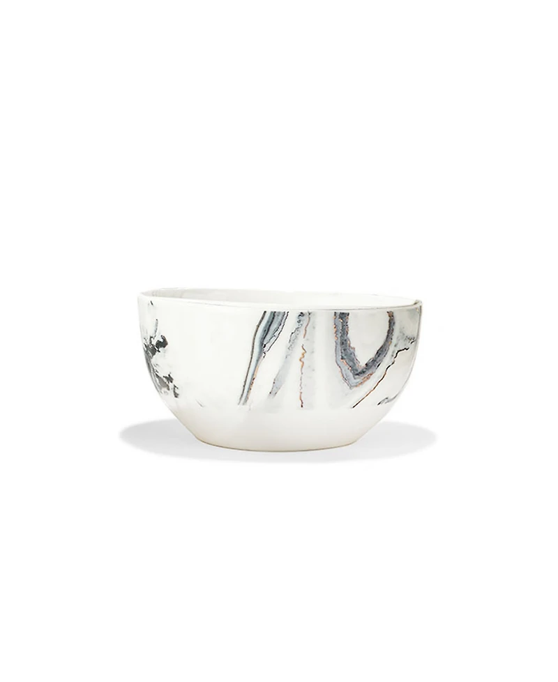 American Atelier Faux Marble Coupe Dinnerware Set, 16 Piece