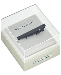 Perry Ellis Portfolio Men's Black Tie Bar