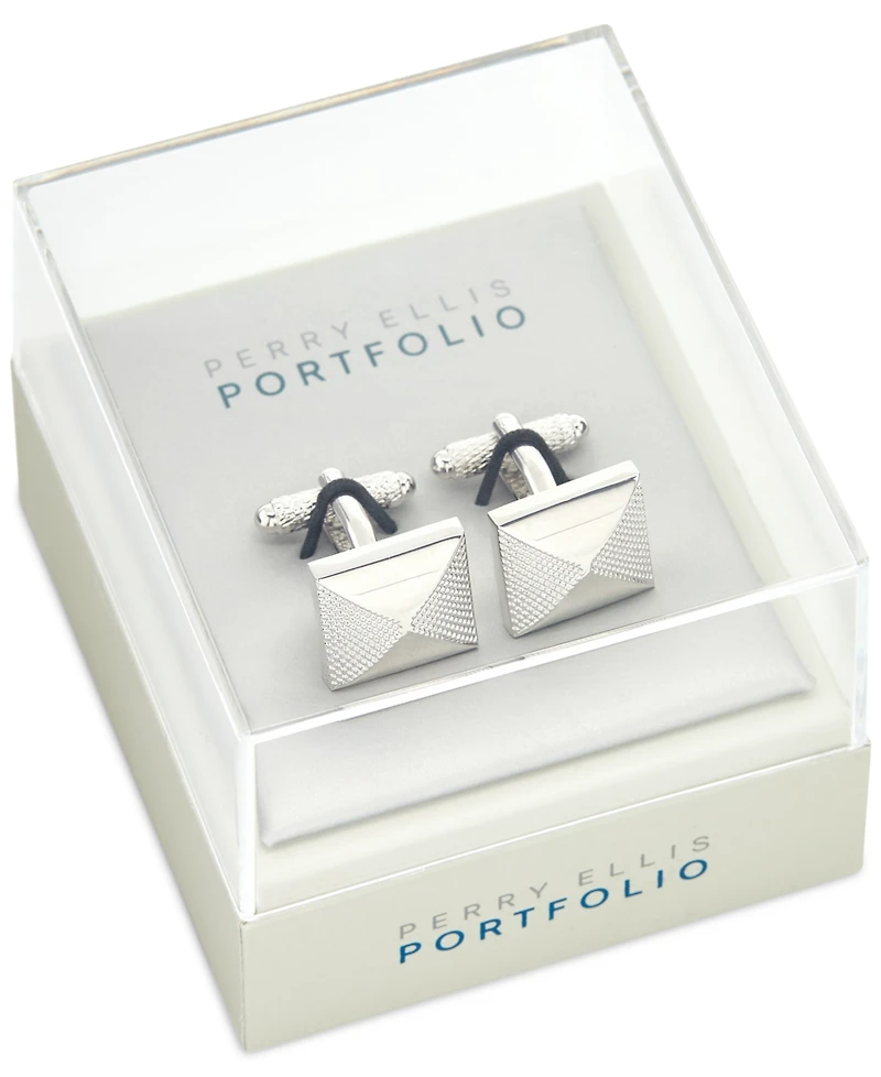 Perry Ellis Portfolio Men's Pyramid Cufflinks