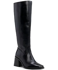 Vince Camuto Sangeti Snip Toe Block Heel Knee High Boots Regular Wide Extra Wide Calf