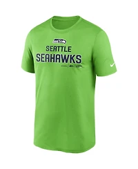Men's Nike Neon Green Seattle Seahawks Legend Community Performance T-shirt