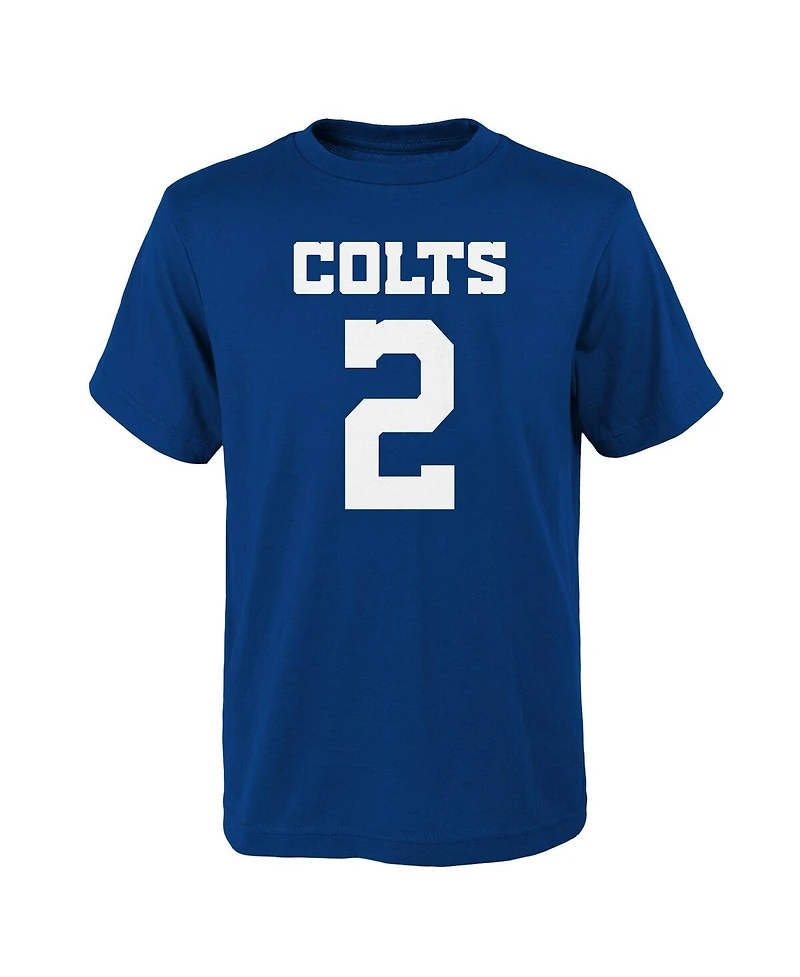 Big Boys Matt Ryan Royal Indianapolis Colts Mainliner Player Name and Number T-shirt