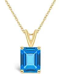 Blue Topaz (4-1/4 ct. t.w.) Pendant Necklace 14K White Gold or Yellow